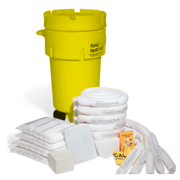 65Gallon Mobile Leak Prevention Bucket Notfall Response Kit KIT652Ölabsorbierende Art 246steigen/set