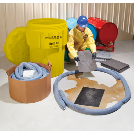 65Gallon Mobile Leak Prevention Bucket Notfall Response Kit KIT662Ölabsorbierende Art 246steigen/set